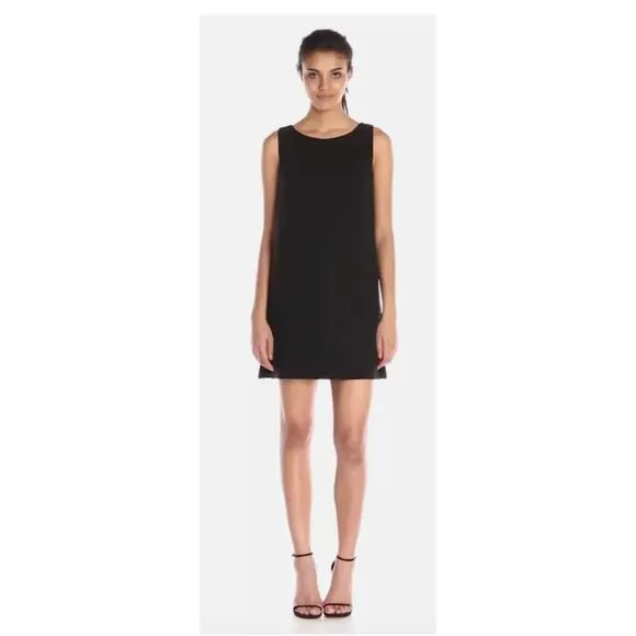 Women’s 6 Trina Turk Black Sleeveless LBD w/ Lacy Slip NWT $258 Dress