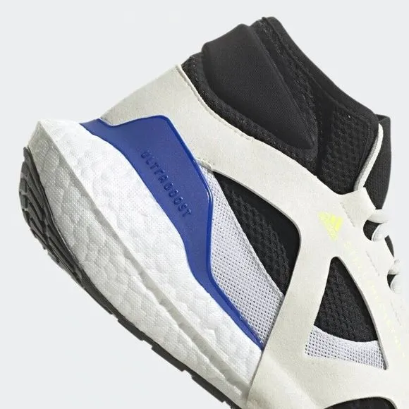WOMEN'S adidas UltraBoost 21 x Stella McCartney White Black Bold Blue Gx8164