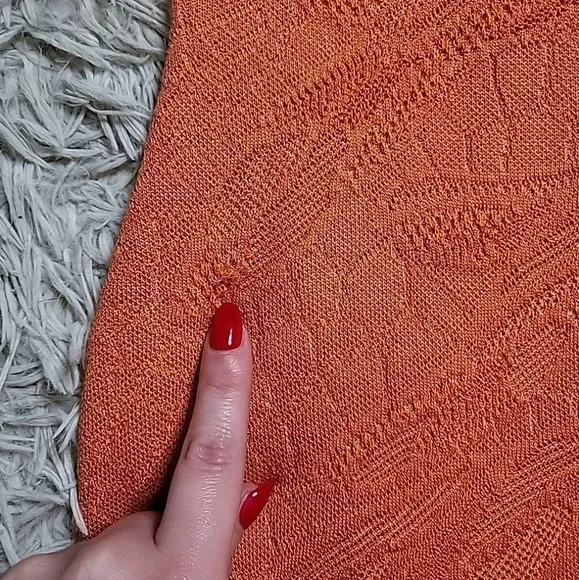 Womens Alexander McQueen Dress Orange Embroidery Designer Luxury Chic