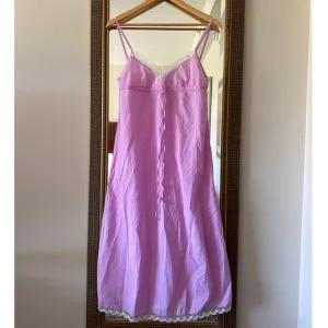 Women's Ann Mashburn Babydoll Lena Lace Nightgown Slip Dress size S Quiet Luxury