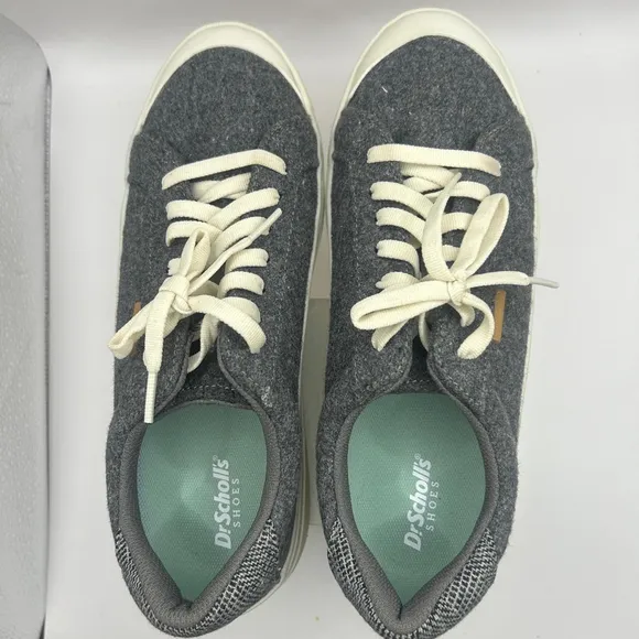 Women's Dr. Scholl's Gray Felt Sneakers Size 8.5
