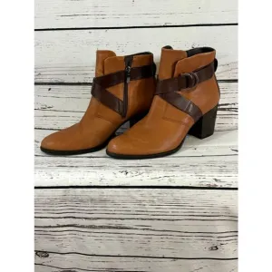 Women's Ecco Brown Tan Ankle Boots Size 39