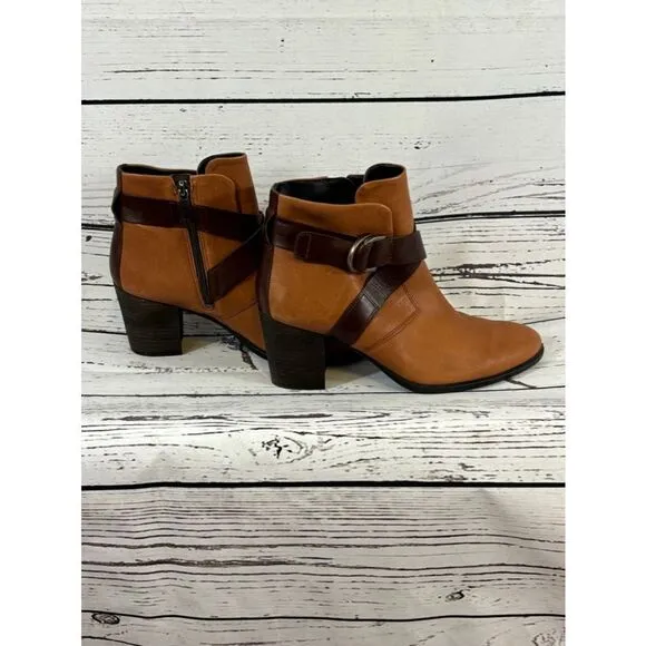 Women's Ecco Brown Tan Ankle Boots Size 39