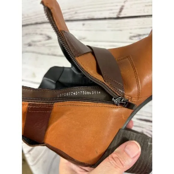 Women's Ecco Brown Tan Ankle Boots Size 39