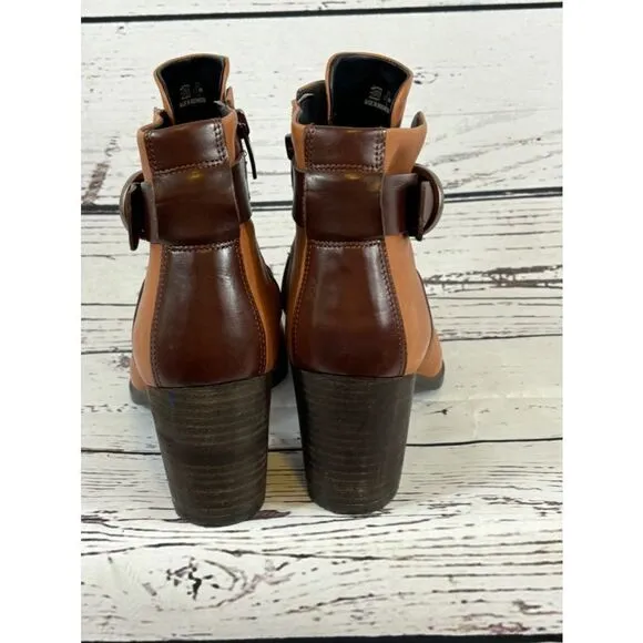 Women's Ecco Brown Tan Ankle Boots Size 39