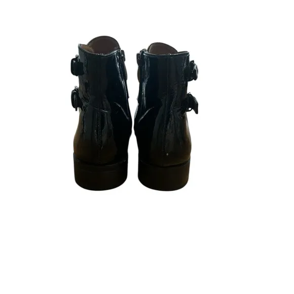 Women's Franco Sarto Boots Patent Leather Size 7.5