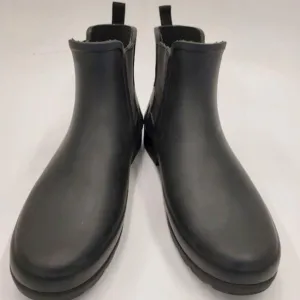 Women's Hunter Chelsea black ankle rain boots