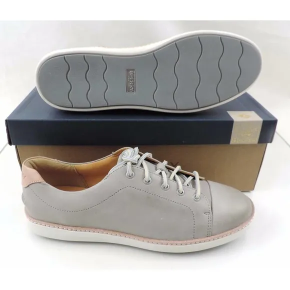 Women's Shoes Sperry Top Sider GOLD CUP CRUZ Lace Up Sneakers Light Grey Size 10