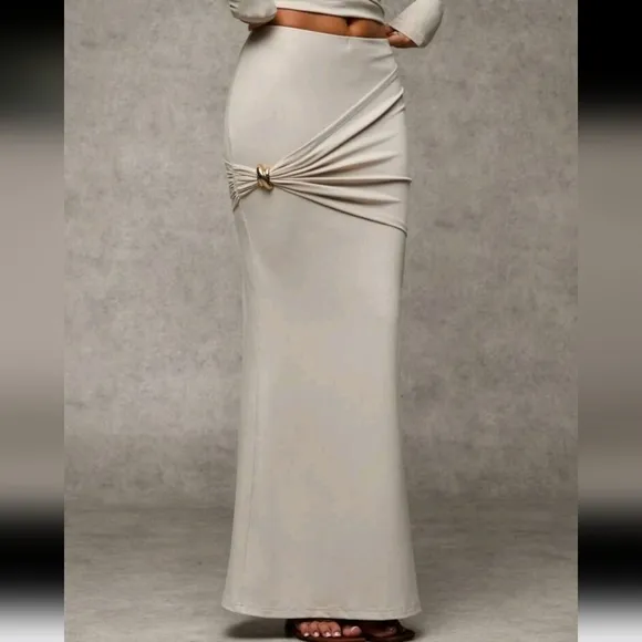 Women's Solid Color Fitted Minimalist Casual Daily Skirt