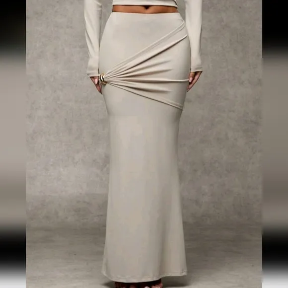 Women's Solid Color Fitted Minimalist Casual Daily Skirt