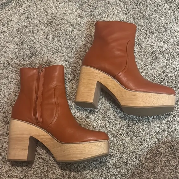 Women's Tan Ankle Boots by Charlotte Stone