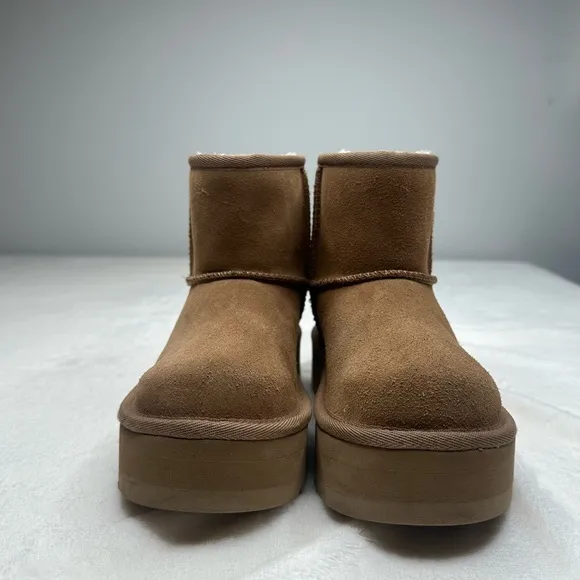 Women's Tan Suede Ankle Boots
