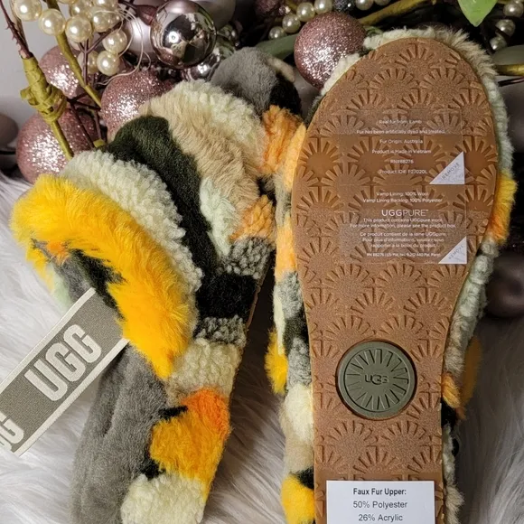Women's UGG Fluff Yeah Slide Cali Collage Women Brand new
