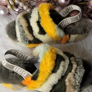 Women's UGG Fluff Yeah Slide Cali Collage Women Brand new