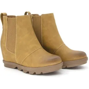 Women's Wedge Boots Comfortable Ankle Wedge Booties, Brown
