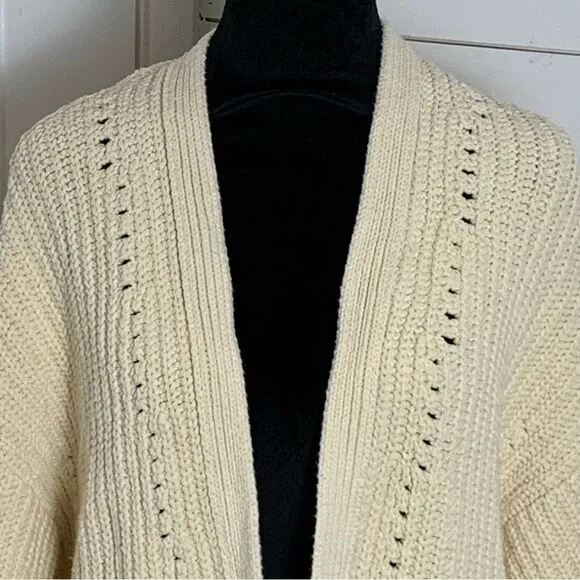 Women’s XS Free People Nightingale Cardi oversized cream cardigan.