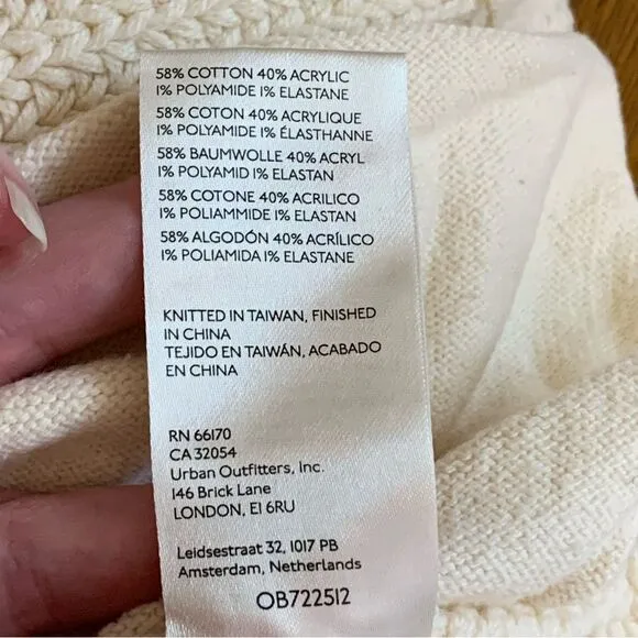 Women’s XS Free People Nightingale Cardi oversized cream cardigan.