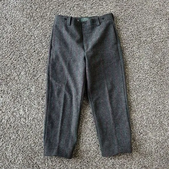woolrich wool hunting pants. Heavy Wool. Red And Grey Plaid Size 36