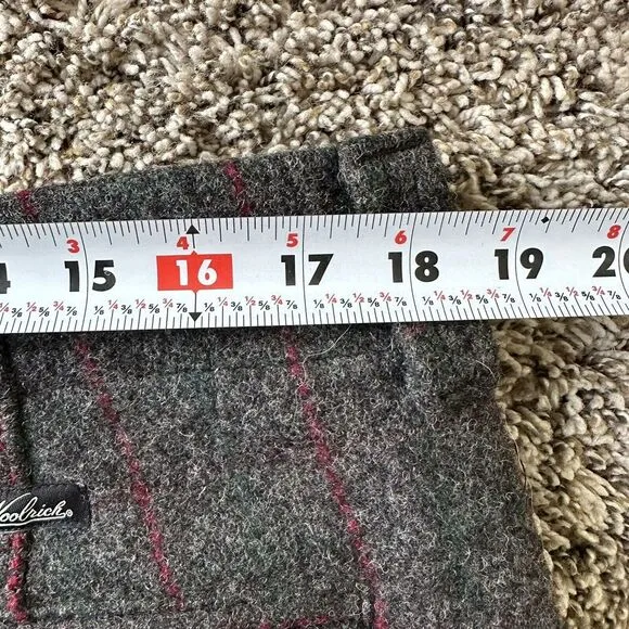 woolrich wool hunting pants. Heavy Wool. Red And Grey Plaid Size 36