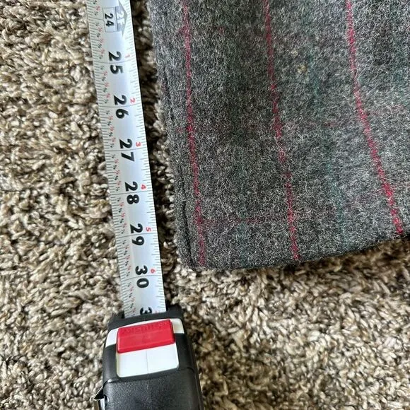 woolrich wool hunting pants. Heavy Wool. Red And Grey Plaid Size 36