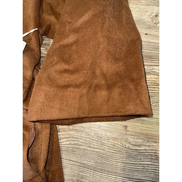 Worthington Womens Tortoise Brown Long Sleeve Belted Trench Coat. Size XL. 8