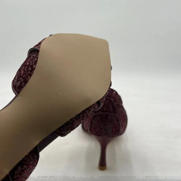 XYD Women's Pumps, Elegant Pointed Toe, D'Orsay Kitten Low Heels, Rhinestone