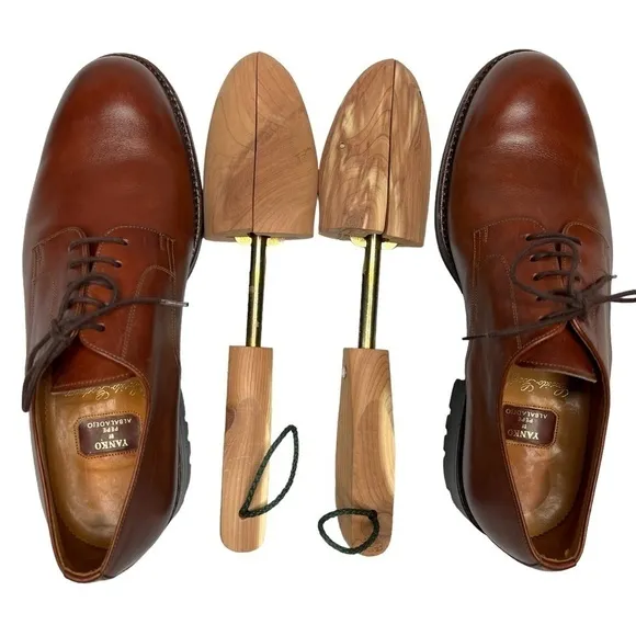 YANKO by Pepe Albaladejo Cosido Goodyear Leather Derby Dress Shoes Men's 7.5D