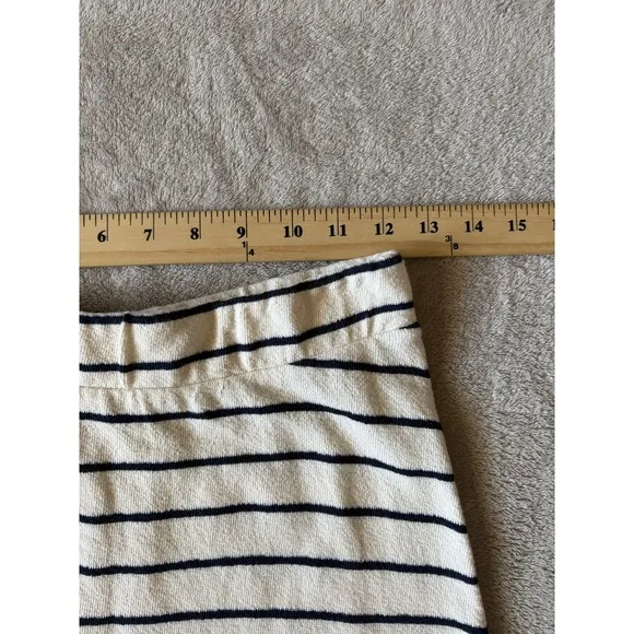 Yerse 100% Organic Cotton Striped Maxi Skirt Knit Casual Everyday Skirt Size M