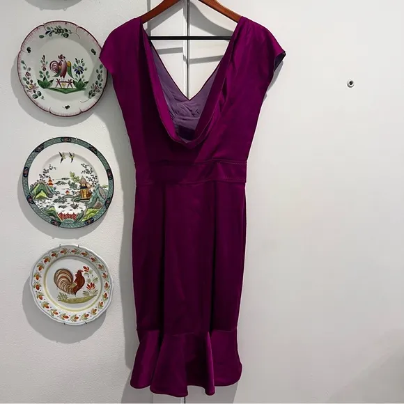 Zac Posen Silk Cocktail Dress Cove Dress