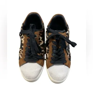 Zadig &amp; Voltaire Brown and Black Sneaker Leopard Half Calf Leather Women Size 36