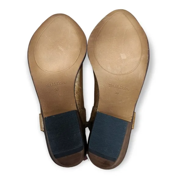 Zara Gold/Brown Ankle Boots, 7.5