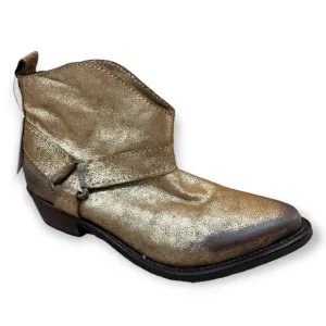 Zara Gold/Brown Ankle Boots, 7.5