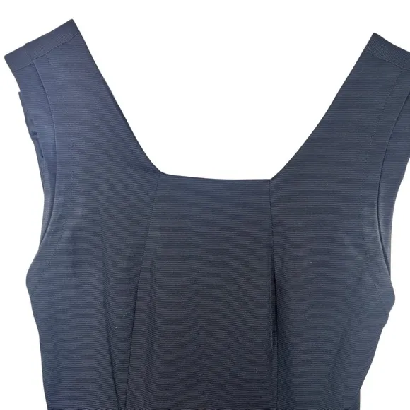 ZARA Minimalist Black Sleeveless Cocktail Party Quiet Luxury Dress Size Small