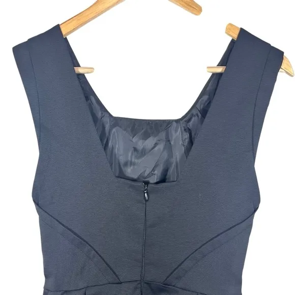 ZARA Minimalist Black Sleeveless Cocktail Party Quiet Luxury Dress Size Small