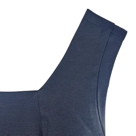 ZARA Minimalist Black Sleeveless Cocktail Party Quiet Luxury Dress Size Small