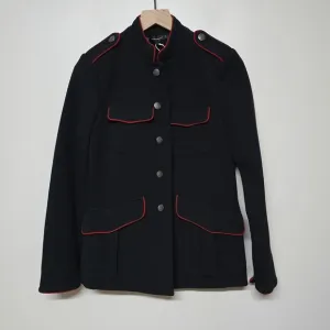 Zara Trafaluc Outerwear Military Inspired Black Jacket Womens Size M NWT