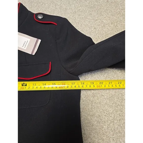 Zara Trafaluc Outerwear Military Inspired Black Jacket Womens Size M NWT
