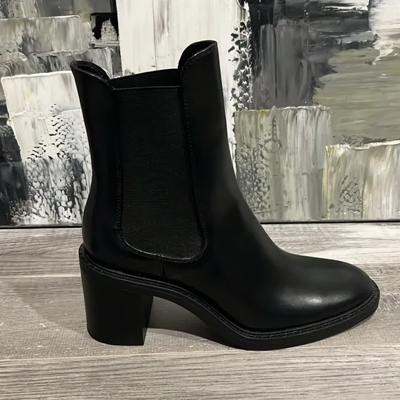 Zara Wide Heeled Boots