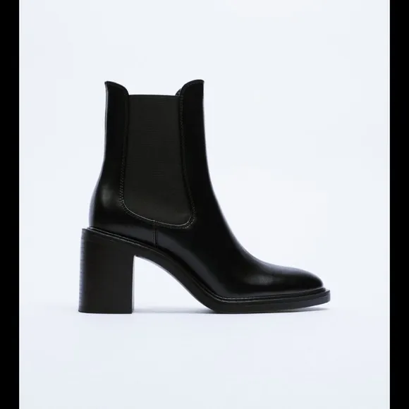 Zara Wide Heeled Boots