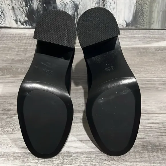 Zara Wide Heeled Boots