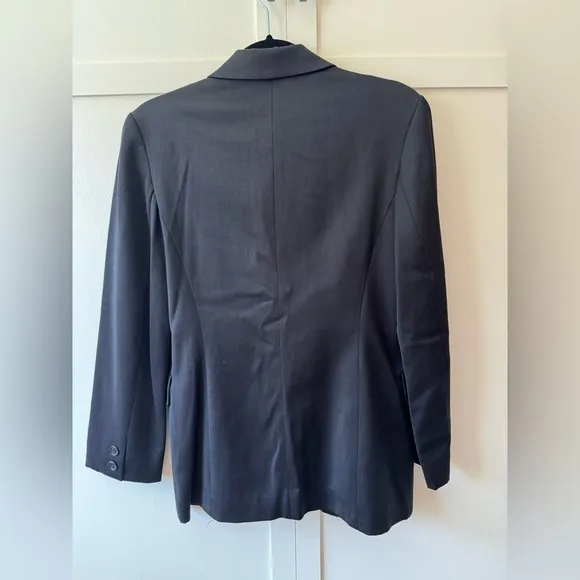 Zara Women’s Vintage Black Suit Jacket Blazer‎ Wool Blend Lined Size 6