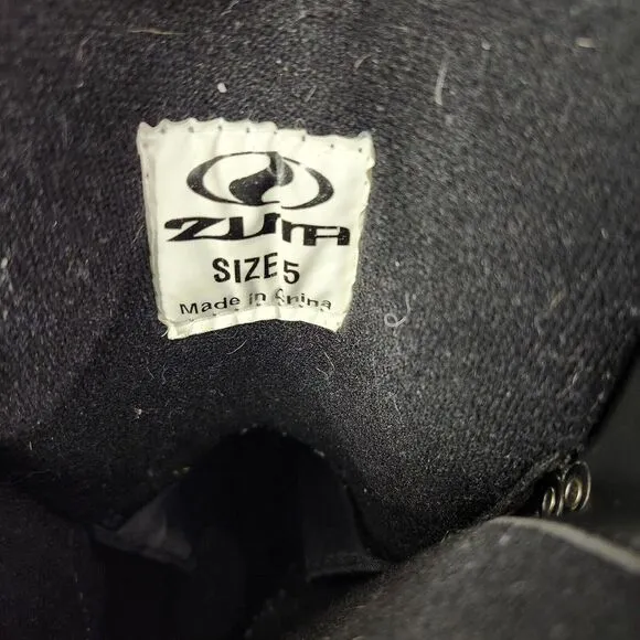 Zuma Boy's Black Snowboard Boots‎ Juniors/Big Boy Lace-Up Size 5
